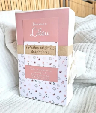 L’Atelier BABY’SPHERE - Coffret naissance personnalisé bohème terracotta – Cadeau original pour bébé fille