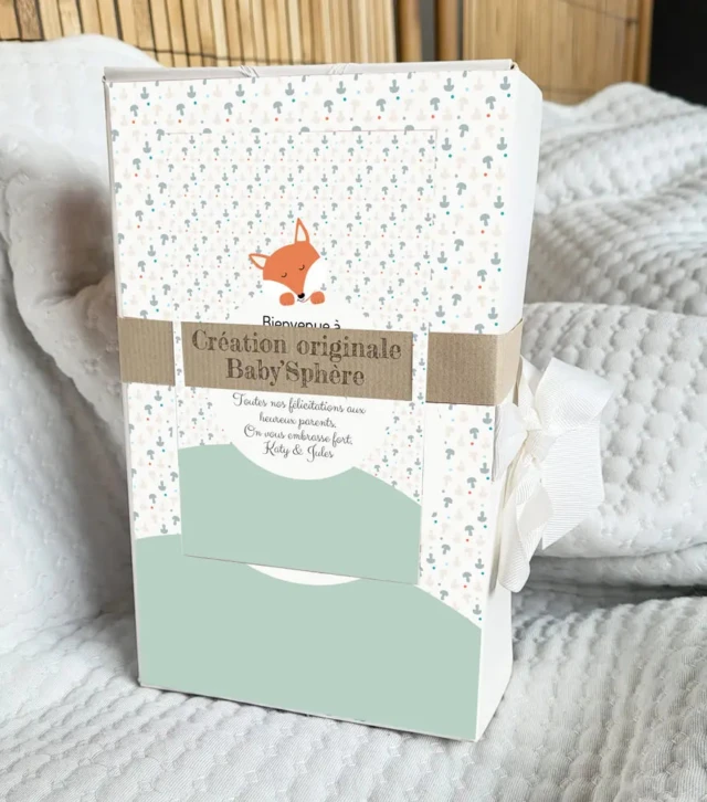 L’Atelier BABY’SPHERE - Coffret Naissance Petit Renard – Cadeau Bébé Personnalisé et Évolutif