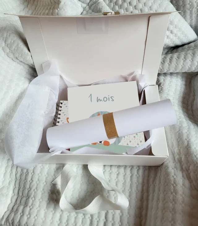 Atelier Baby’Sphère - Coffret Naissance Petit Renard – Cadeau Bébé Personnalisé et Évolutif