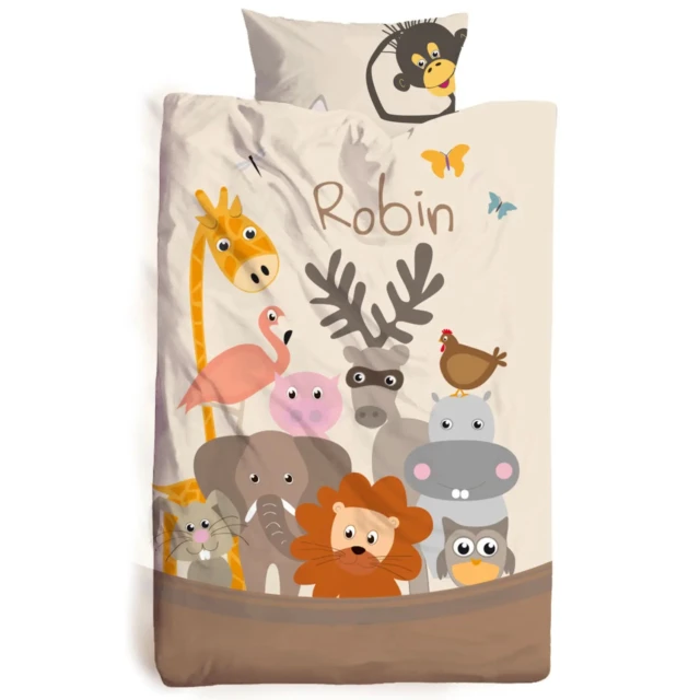 Atelier Baby’Sphère - Housse de couette des animaux de l’Arche de Noé