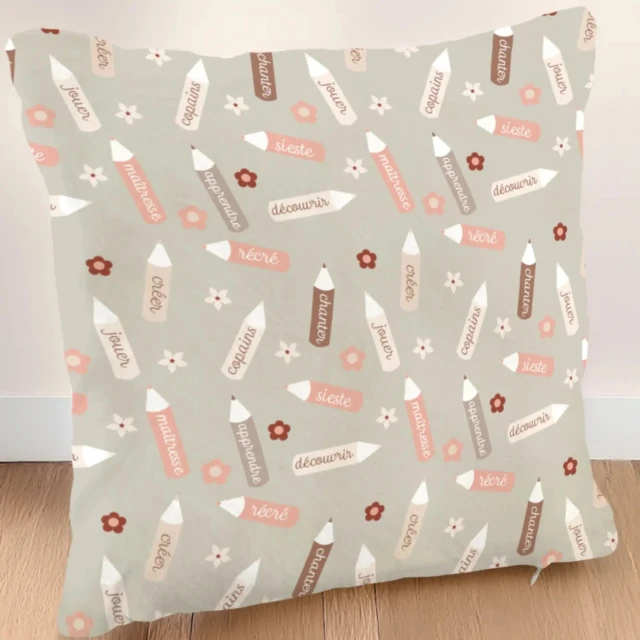 Atelier Baby’Sphère - Coussin prénom d'une jolie princesse entrant en maternelle