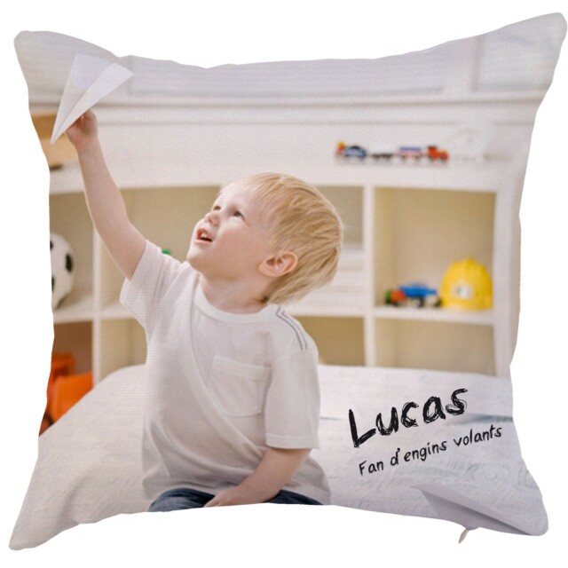 Atelier Baby’Sphère - Coussin photo à personnaliser avec texte