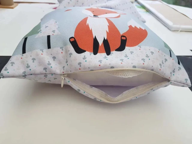 Partenaire français - Coussin renard personnalisé – Style scandinave