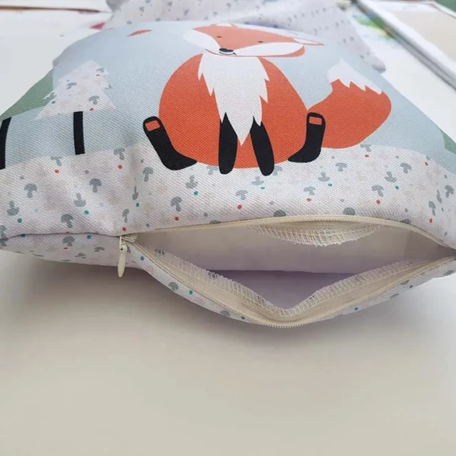 Partenaire français - Coussin renard personnalisé – Style scandinave
