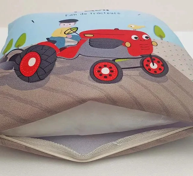 Atelier Baby’Sphère - Coussin tracteur enfant personnalisé – Pour les petits fans de la ferme