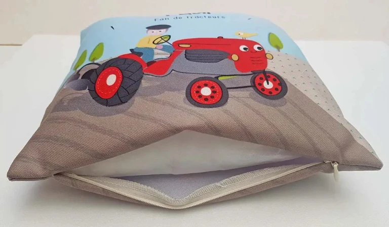 Atelier Baby’Sphère - Coussin tracteur enfant personnalisé – Pour les petits fans de la ferme