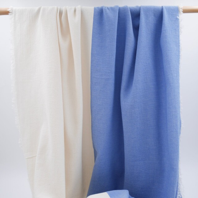 Aux Bains Français - Drap de Bain Bicolore – océan_