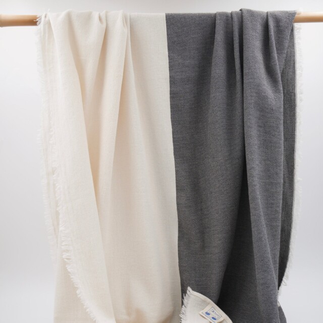 Aux Bains Français - Drap de Bain Bicolore – océan_