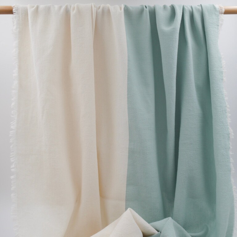 Aux Bains Français - Drap de Bain Bicolore – océan_