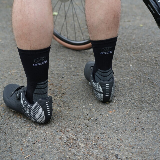 Maison Broussaud - Chaussettes cyclisme - Broussaud Sport - noir-gris – 43/46 / NOIR / GRIS