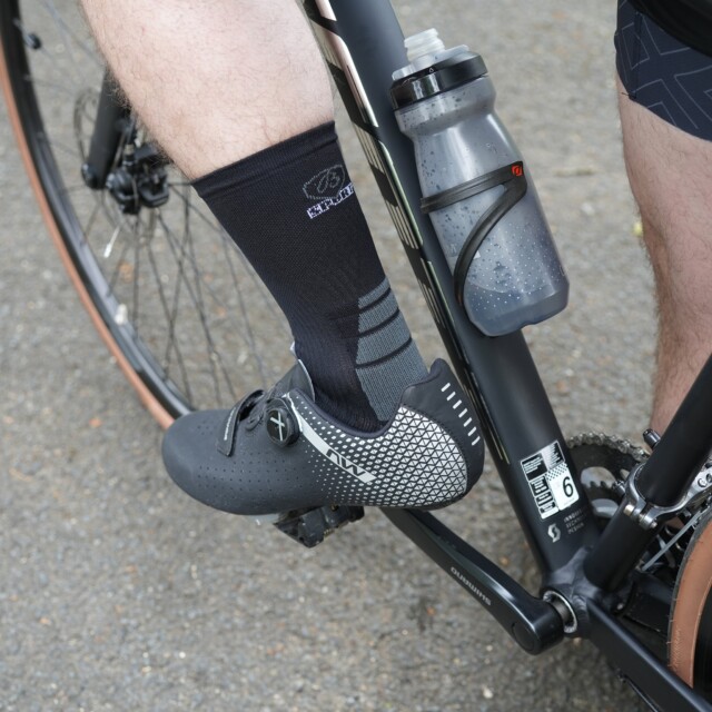 Maison Broussaud - Chaussettes cyclisme - Broussaud Sport - noir-gris – 43/46 / NOIR / GRIS