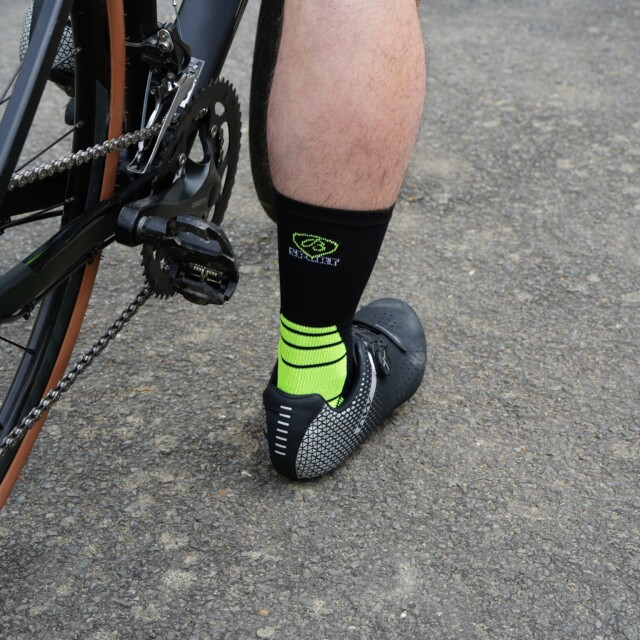 Maison Broussaud - Chaussettes cyclisme - Broussaud Sport - noir-jaune – 43/46 / NOIR / JAUNE