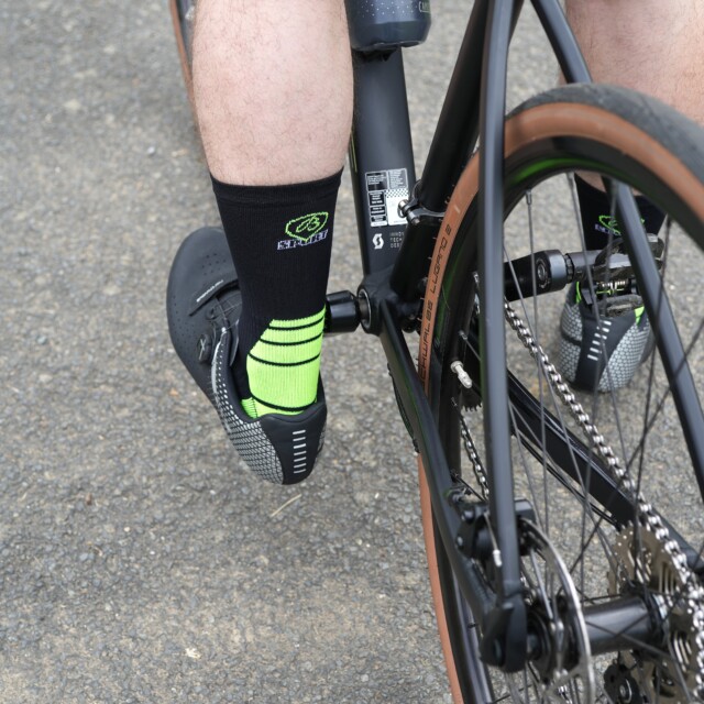 Maison Broussaud - Chaussettes cyclisme - Broussaud Sport - noir-jaune – 43/46 / NOIR / JAUNE