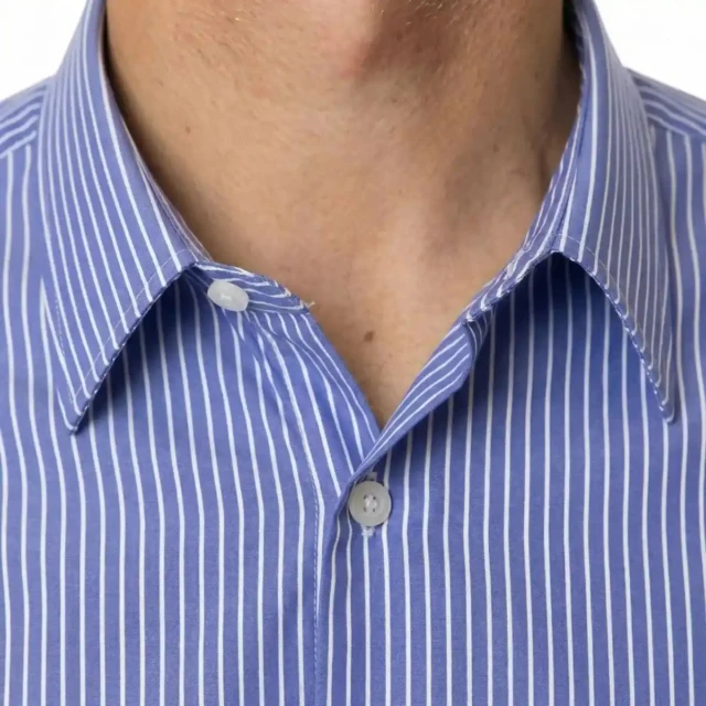 PALÂBA - Chemise rayures fines 100% coton col classique – 3XL