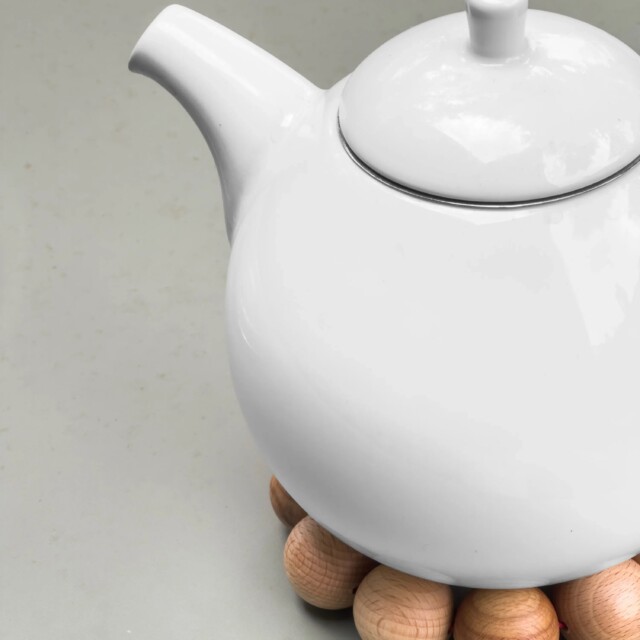 Reine Mère - Nid - Dessous de plat en billes de hêtre massif – M