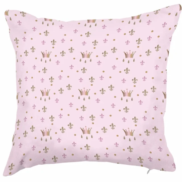 Atelier Baby’Sphère - Coussin prénom rose de princesse "il était une fois..."