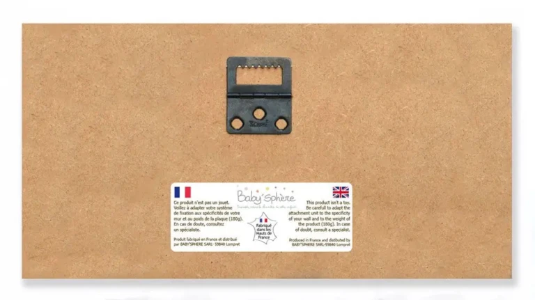 Atelier Baby’Sphère - Plaque de porte biche personnalisée – une touche poétique pour la chambre de bébé