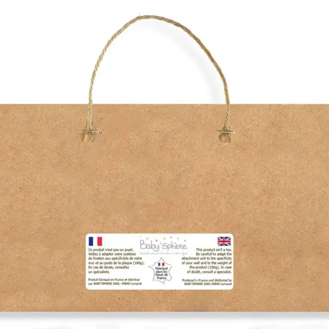 Atelier Baby’Sphère - Plaque de porte biche personnalisée – une touche poétique pour la chambre de bébé