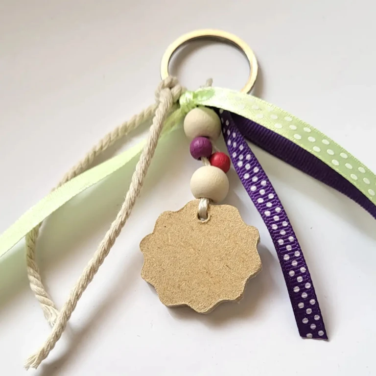 Atelier Baby’Sphère - Porte‑clefs personnalisé Fête des Mères – Création artisanale & message d’amour – Finalisé / 40x45mm