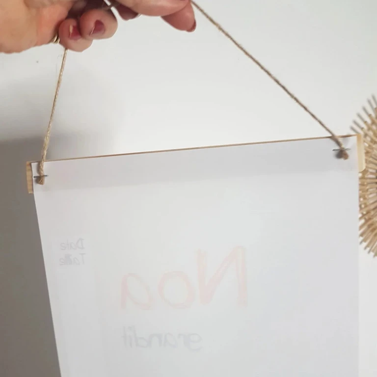 Atelier Baby’Sphère - Toise bébé personnalisée des animaux de la jungle les uns sur les autres