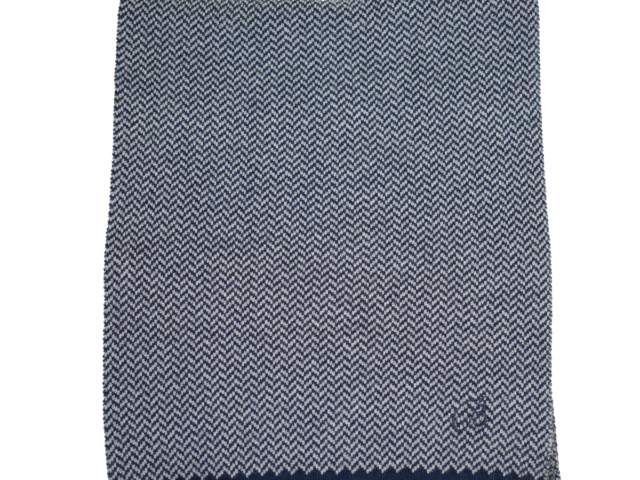 ECHARPE MARINE 1200PX Maison Broussaud - Echarpe homme - laine mérinos marine – TU / MARINE