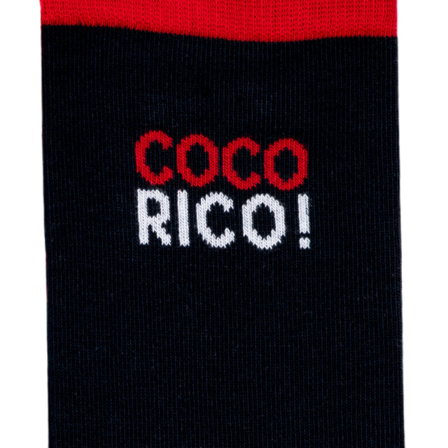 Maison Broussaud - Coffret Elysée x Maison Broussaud baguette cocorico - chaussettes homme - coton marine et rouge – 43/46 / MARINE/ROUGE