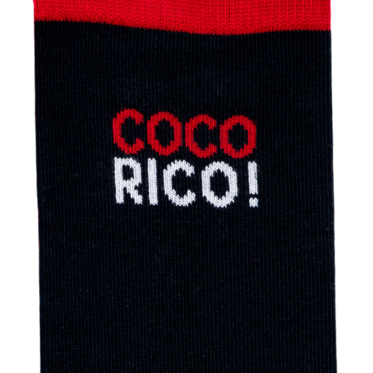 Maison Broussaud - Coffret Elysée x Maison Broussaud baguette cocorico - chaussettes homme - coton marine et rouge – 43/46 / MARINE/ROUGE