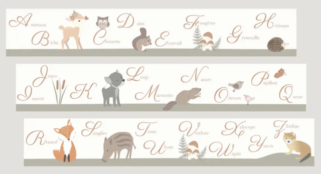 Atelier Baby’Sphère - Frise abécédaire animaux de la forêt