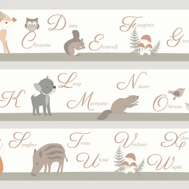 Atelier Baby’Sphère - Frise abécédaire animaux de la forêt