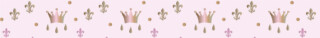 L’Atelier BABY’SPHERE - Frise couronne et lys pour haut de mur