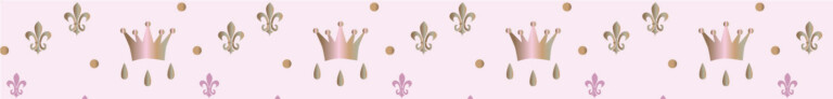 Atelier Baby’Sphère - Frise couronne et lys pour haut de mur