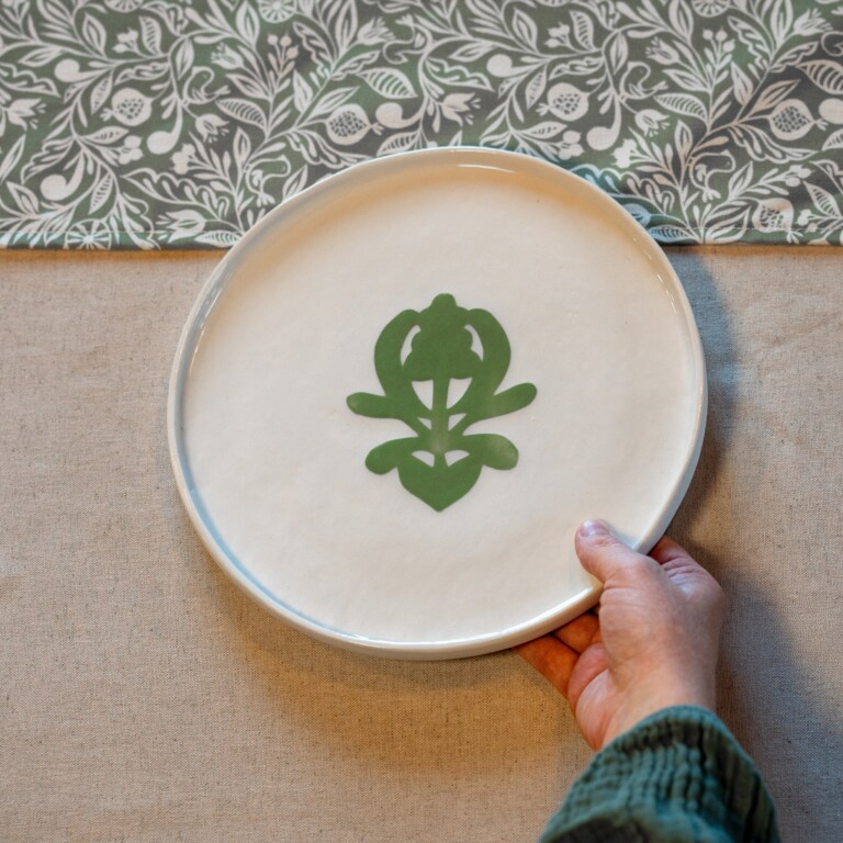 Maison Primavera - Grande assiette blanche Cœur - Origines