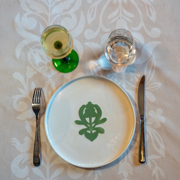 Maison Primavera - Grande assiette blanche Cœur - Origines