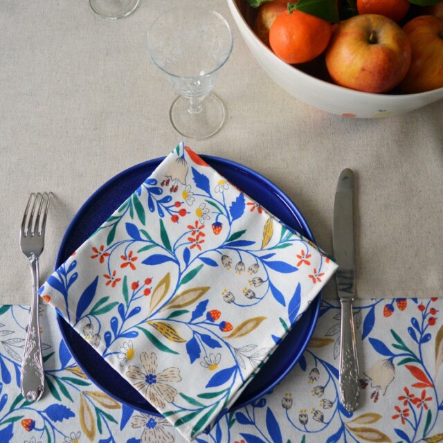 Maison Primavera - Grande assiette - bleu Primavera – Bleu-violet
