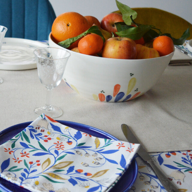 Maison Primavera - Grand saladier - motif Primavera