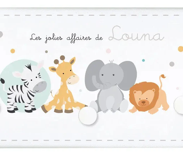 Atelier Baby’Sphère - Grand porte manteau bébés animaux