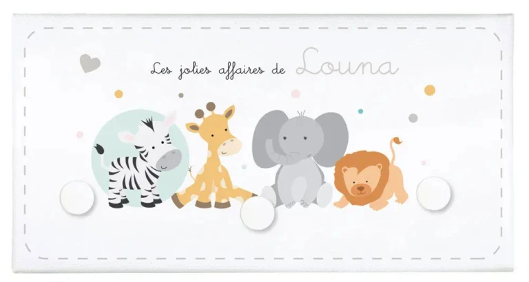 Atelier Baby’Sphère - Grand porte manteau bébés animaux