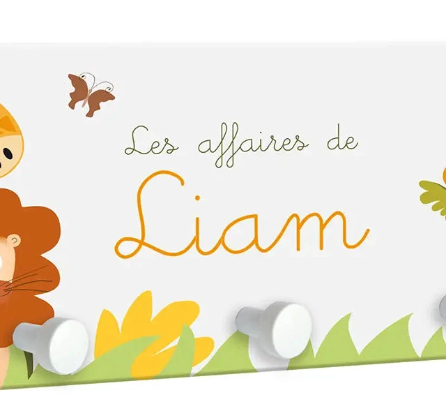 Atelier Baby’Sphère - Grand portemanteau girafe et ses amis