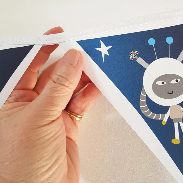 Atelier Baby’Sphère - Guirlande prénom thème espace – Déco personnalisée pour chambre enfant