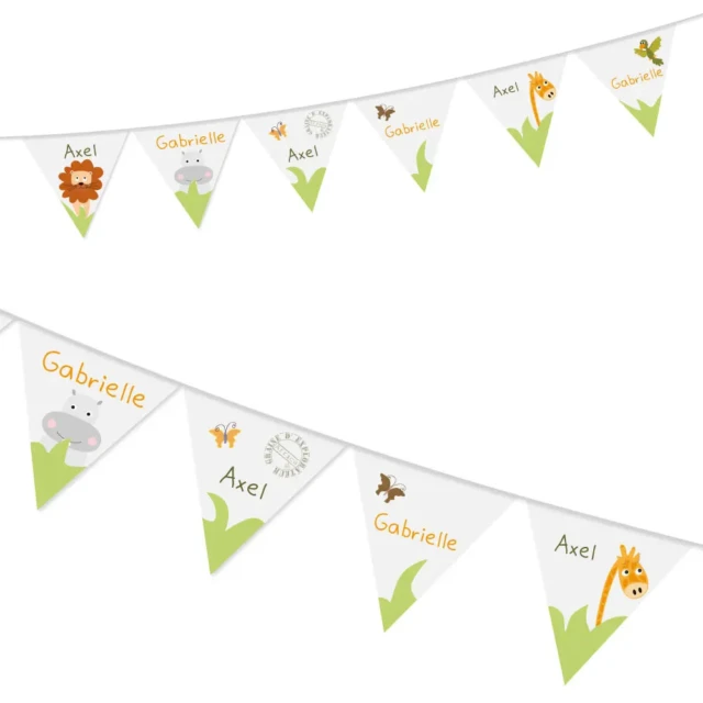 Atelier Baby’Sphère - Coffret naissance jumeaux déco savane