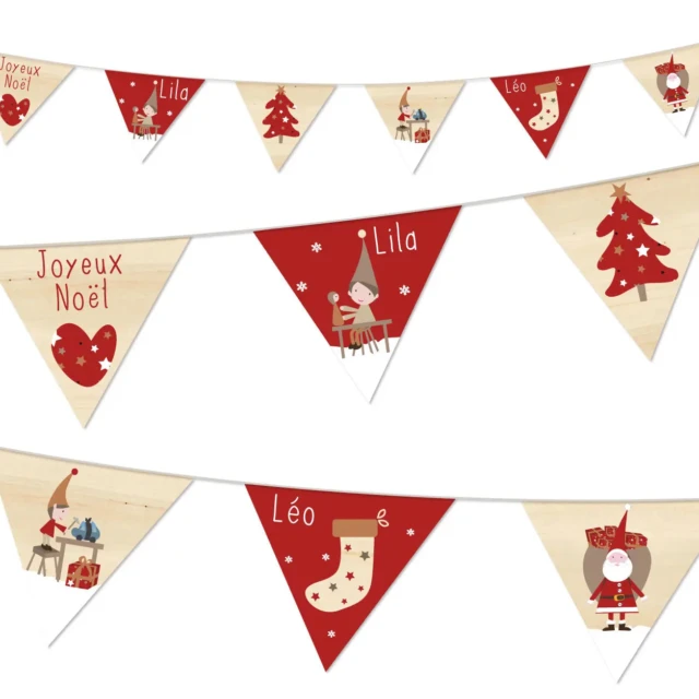 Atelier Baby’Sphère - Guirlande joyeux Noël personnalisable