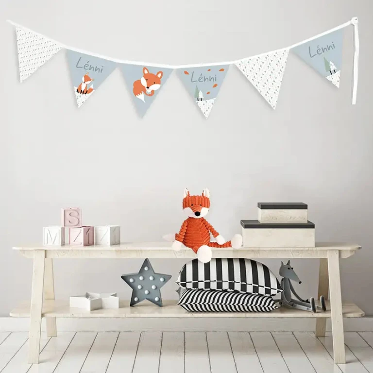 Atelier Baby’Sphère - Guirlande personnalisée décorative - Thème renard