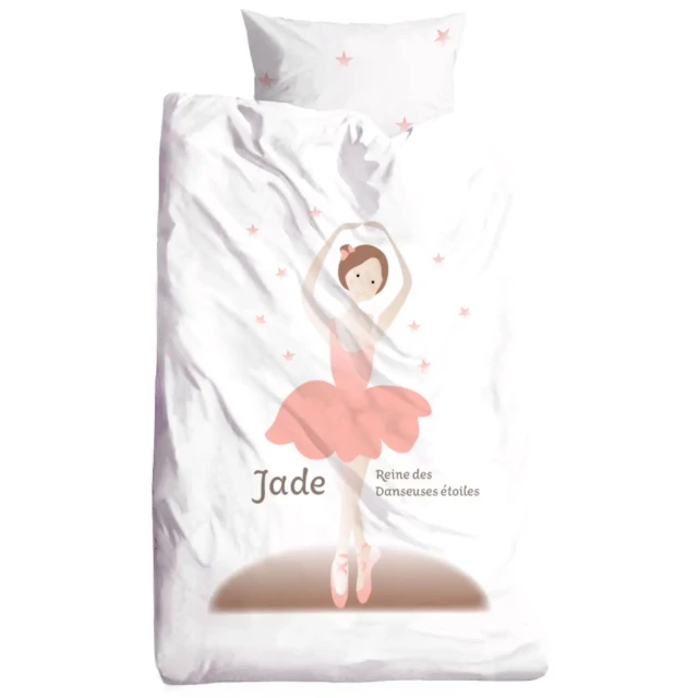 Atelier Baby’Sphère - Parure de lit avec prénom d'une danseuse classique