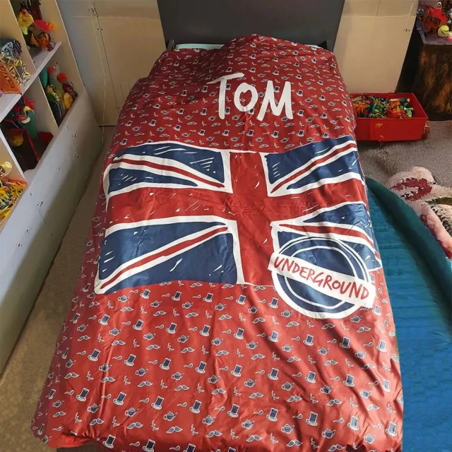L’Atelier BABY’SPHERE - Housse de couette London britannique personnalisable