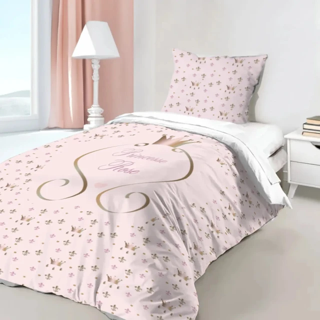 L’Atelier BABY’SPHERE - Elegante housse de couette 100% personnalisable d’une jolie princesse