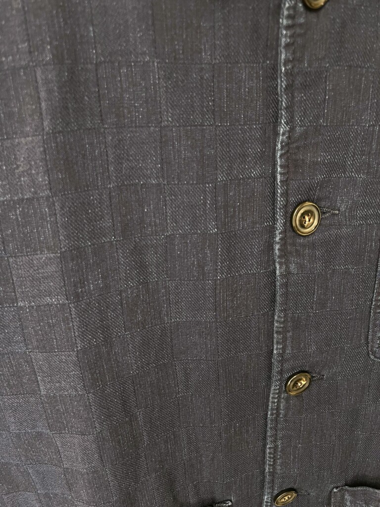 JAGVI. Rive Gauche - Veste Workwear denim japonais à carreaux