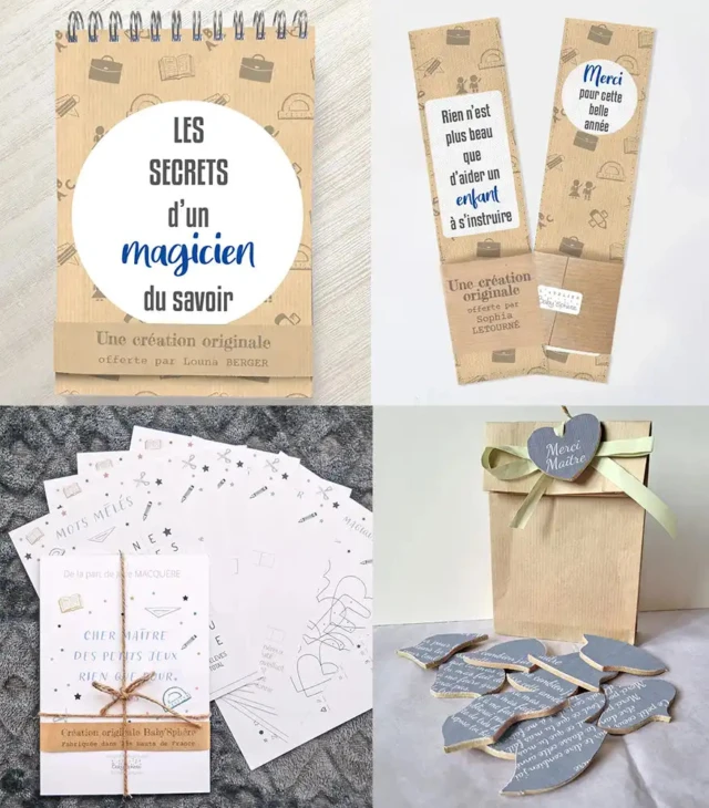 Idées cadeaux maître originaux, personnalisables et pas chers par la marque L’Atelier BABY’SPHERE L’Atelier BABY’SPHERE - Idées cadeaux maître originaux, personnalisables et pas chers