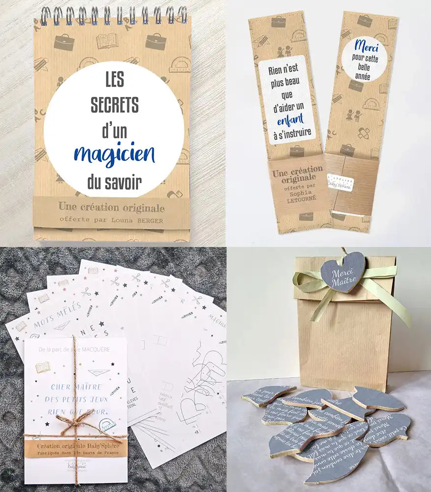 Idees cadeaux maitre originaux personnalisables et pas c Atelier Baby’Sphère - Idées cadeaux maître originaux
