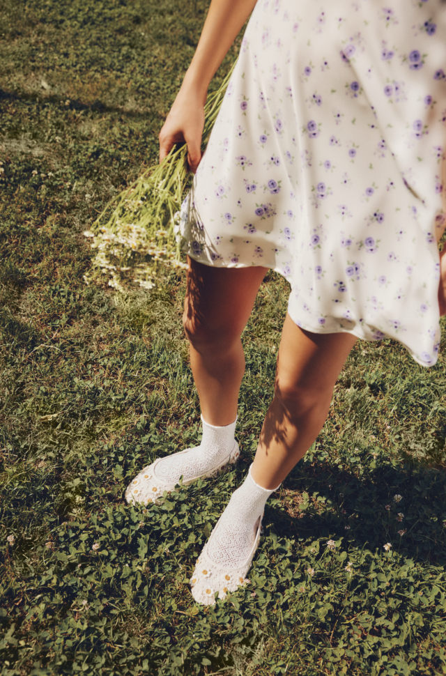 Maison Broussaud - La dentelle - chaussettes femme - coton ecru – 36/38 / ECRU