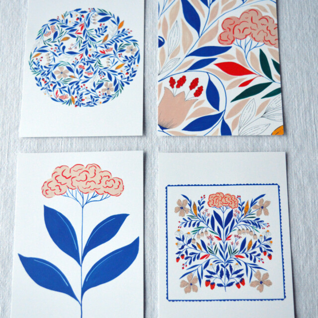 Maison Primavera - Lot de 4 cartes postales - Primavera